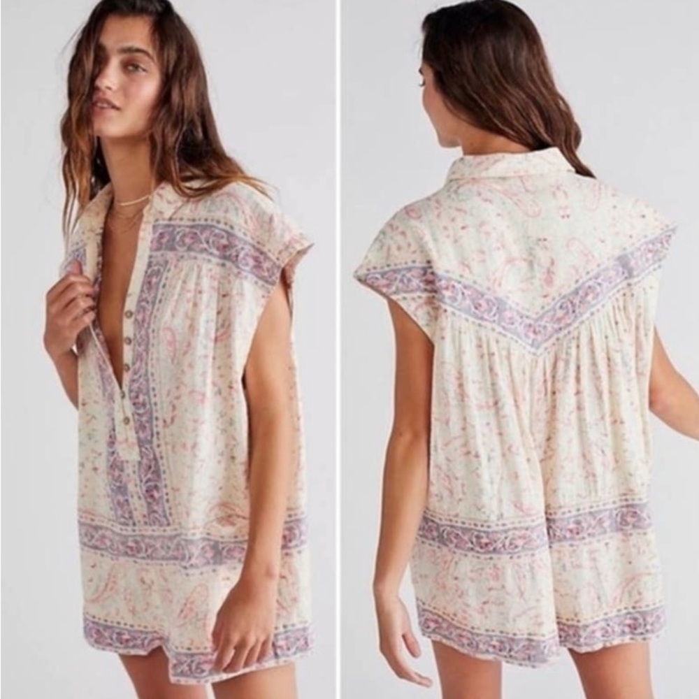 Free People Telly Romper XS NWOT